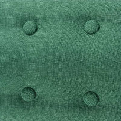 vidaXL Armchair Green Fabric