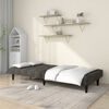 vidaXL 2-Seater Sofa Bed Dark Grey Velvet