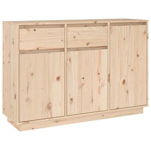 vidaXL Sideboard | Natural Pine | Solid Pine Wood | Medium | Sideboard