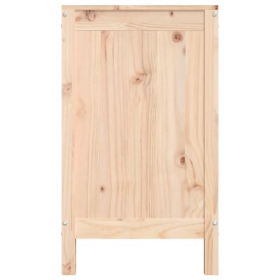 vidaXL Laundry Box 88.5x44x76 cm Solid Wood Pine