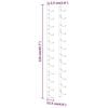 vidaXL Wall Mounted Wine Rack for 12 Bottles White Iron