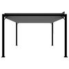 vidaXL Gazebo with Louvered Roof 3x4 m Anthracite Fabric and Aluminium