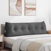 vidaXL Back Pillow Dark Grey 160 x 24 x 50 cm Fabric