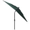 vidaXL 3-Tier Garden Parasol with Aluminium Pole Green 2.5x2.5 m