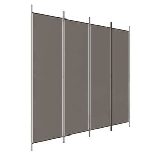 vidaXL 4-Panel Room Divider Anthracite 200x220 cm Fabric