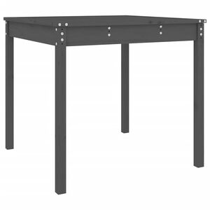 vidaXL Garden Table Grey 82,5x82,5x76 cm Solid Wood Pine