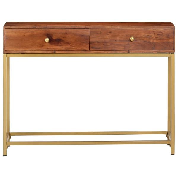 vidaXL Console Table 100x35x76 cm Solid Acacia Wood