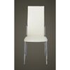 vidaXL Dining Chairs 4 pcs White Faux Leather