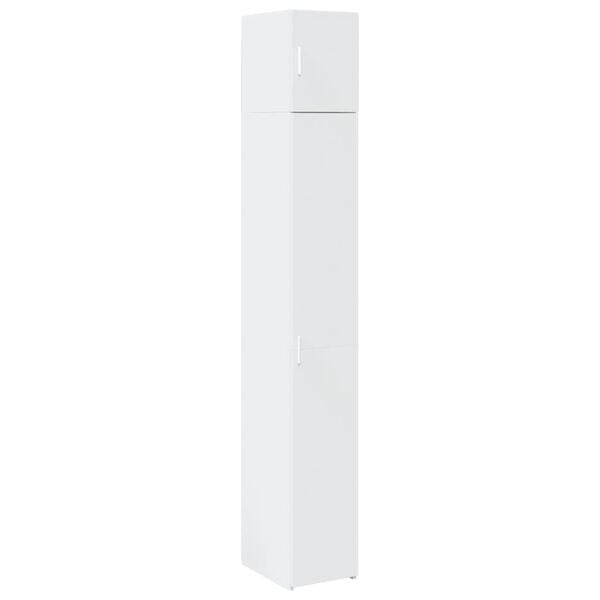 vidaXL Slim Storage Cabinet White 30x42.5x225 cm Engineered Wood