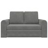 vidaXL Sofa Bed 60cm Dark Grey Velvet