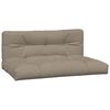 vidaXL Pallet Cushions 2 pcs Taupe Fabric