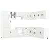 vidaXL 14 Piece Kitchen Cabinet Set "Porto" White Engineered Wood