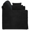 vidaXL Sofa Black 138 x 78 x 80 cm Velvet