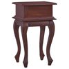 vidaXL Bedside Table Classical Brown 35x30x60 cm Solid Mahogany Wood