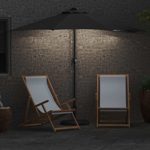 vidaXL Garden Parasol Anthracite 294 x 150 x 224 cm
