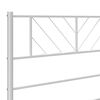 vidaXL Metal Headboard White 107 cm