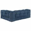 vidaXL Pallet Sofa Cushion 3 pcs Indigo 120 x 80 x 38 cm Fabric