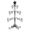 vidaXL Metal Christmas Tree for Decoration Black 90 cm