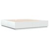 vidaXL Bed Frame without Mattress White 180x200 cm Super King