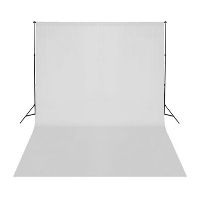 vidaXL Backdrop Cotton White 500x300 cm