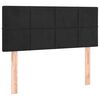 vidaXL LED Headboard Black 100 cm Velvet