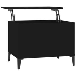 vidaXL Coffee Table Black 60x44,5x45 cm Engineered Wood