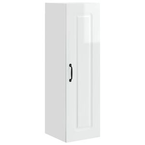 vidaXL Dishwasher Panel Kalmar High Gloss White 30 x 31 x 100 cm