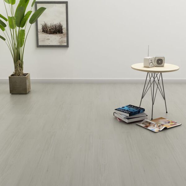 vidaXL Self-adhesive Flooring Planks 4.46 m&sup2; 3 mm PVC Light Grey