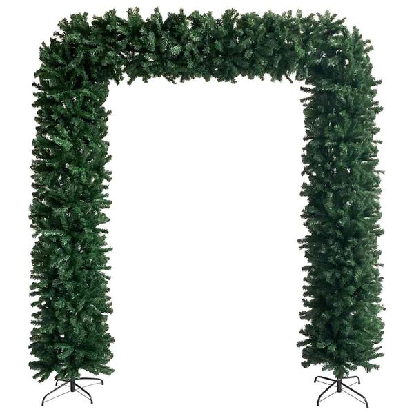 vidaXL Christmas Tree Arch with LEDs&Ball Set Green 240 cm