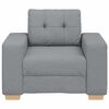 vidaXL Sofa Chair Light Grey 100x78x80 cm Fabric