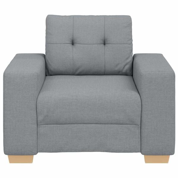 vidaXL Sofa Chair Light Grey 100x78x80 cm Fabric