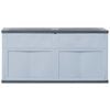 vidaXL Garden Storage Box 320 L Grey Black
