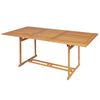 vidaXL 7 Piece Garden Dining Set Solid Teak Wood