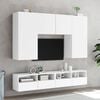 vidaXL TV Wall Cabinets 2 pcs White 80x30x30 cm Engineered Wood
