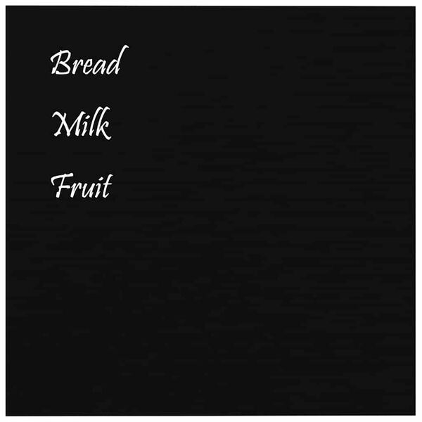 vidaXL Wall-mounted Magnetic Board Black 40x40 cm Tempered Glass