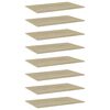 vidaXL Bookshelf Boards 8 pcs Sonoma Oak 80x50x1.5 cm Engineered Wood