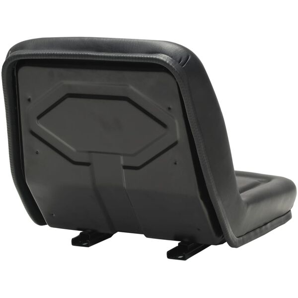 vidaXL Universal Tractor Seat Black
