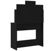 vidaXL Dressing Table with LED Lights Black 96x40x142 cm