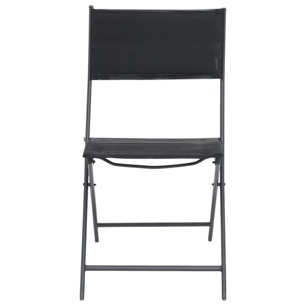 vidaXL Folding Outdoor Chairs 2 pcs Steel and Textilene