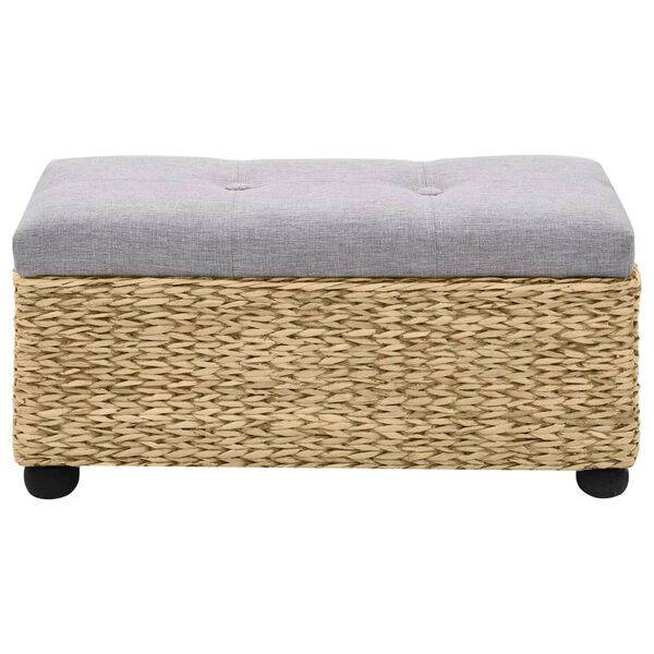 vidaXL Bench Set 2 Pieces Seagrass Grey