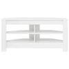 vidaXL Corner TV Cabinet High gloss White 102 x 40.5 x 45 cm