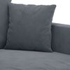 vidaXL 2-Seater Sofa Dark Grey 140 cm Velvet