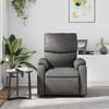vidaXL Massage Recliner Chair Grey Faux Leather