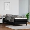 vidaXL Box Spring Bed with Mattress Black 100x200 cm Faux Leather