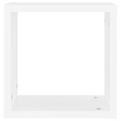 vidaXL Wall Cube Shelves 4 pcs White 30x15x30 cm