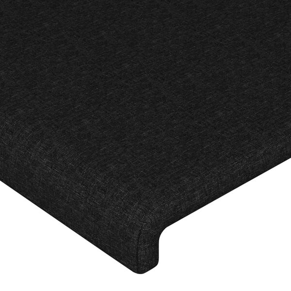 vidaXL Headboards 2 pcs Black 100x5x78/88 cm Fabric