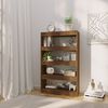 vidaXL Book Cabinet/Room Divider Brown Oak 80x30x135 cm Engineered Wood