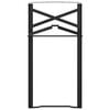 vidaXL Beer Table Leg 2 pcs Black 39 x 3 x 75 cm Powder-Coated Steel