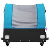 vidaXL Bike Trailer Black and Blue 45 kg Iron