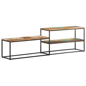 vidaXL TV Cabinet | Mixed Colour | Solid Reclaimed Wood | Large | TV Cabinet